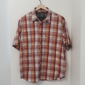 Woolrich - XL - Orange Plaid Shirt